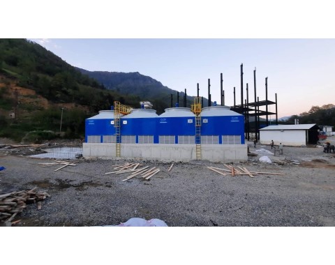 Where is a cooling tower used?